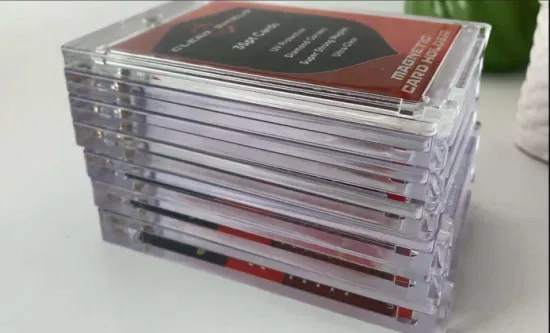 Venda quente Suportes magnéticos para cartões de negociação Ygo Game Card Display Stand Toploaders Touch
