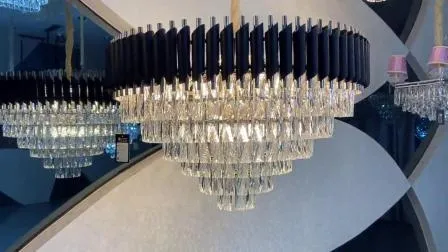 Iluminação interna moderna decoração para casa lâmpada do teto luxo pingente luz lustre de cristal